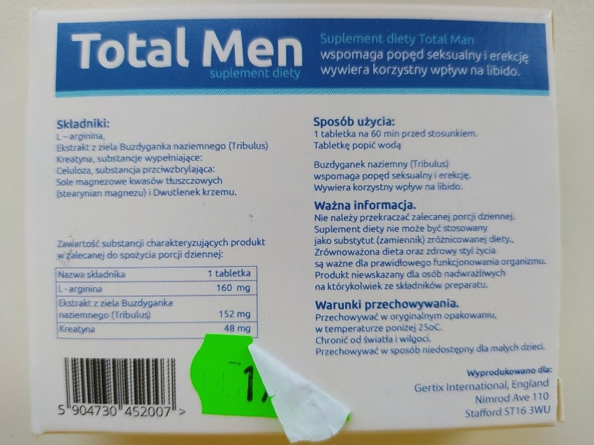 „Total Men” suplement diety 5 tabletek