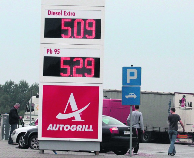 Stacja przy autostradzie A4.  Te ceny jeszcze nie są najwyższe!