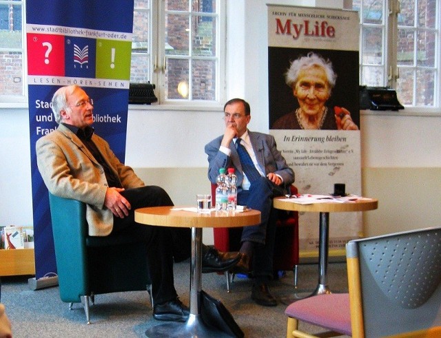 Spotkanie My Life z Martinem Patzeltem w bibliotece miejskiej we Frankfurcie nad Odrą