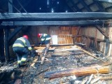 Płonął budynek w Podgórkach na terenie gm. Malechowo ZDJĘCIA
