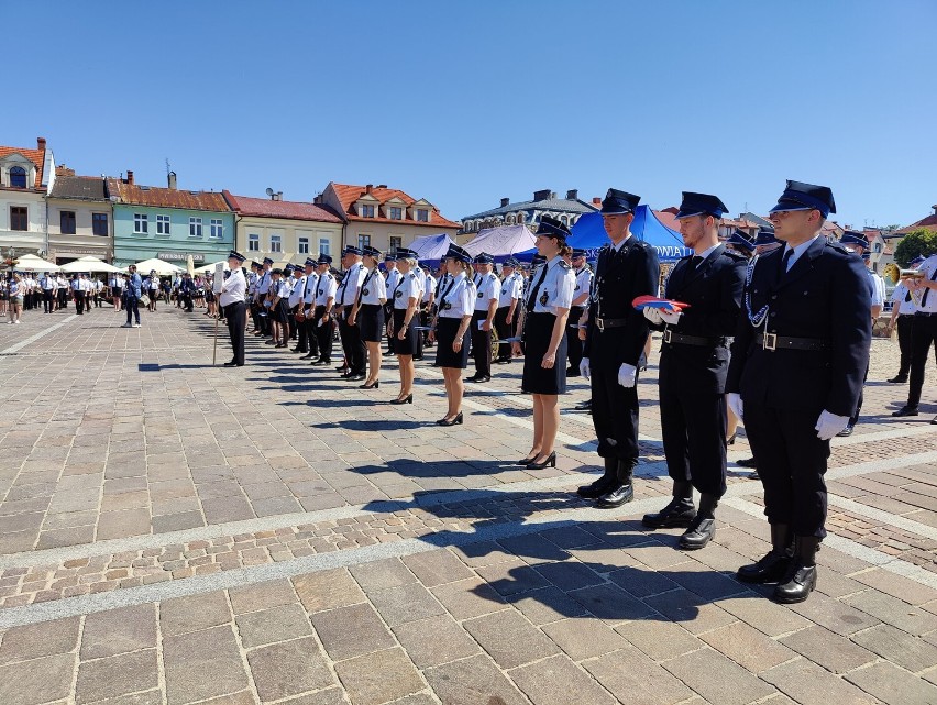 Przegląd Strażackich Orkiestr Dętych OSP na Rynku w Olkuszu