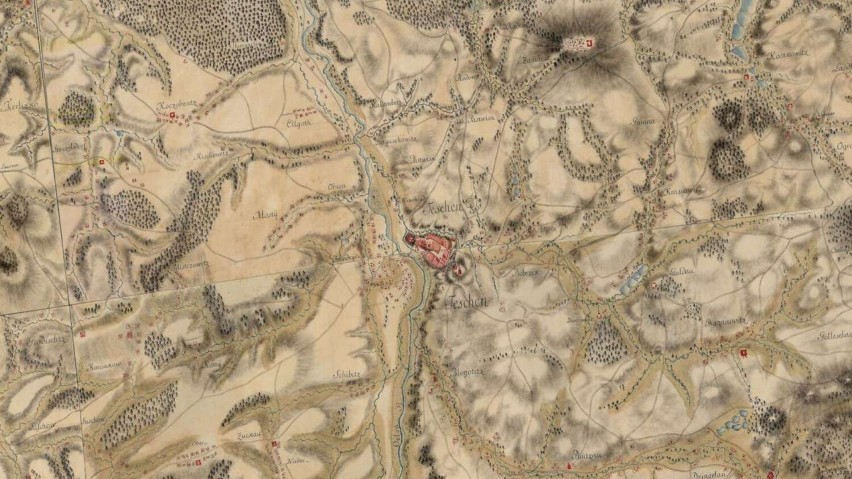 Cieszyn na starych mapach. XVIII wiek