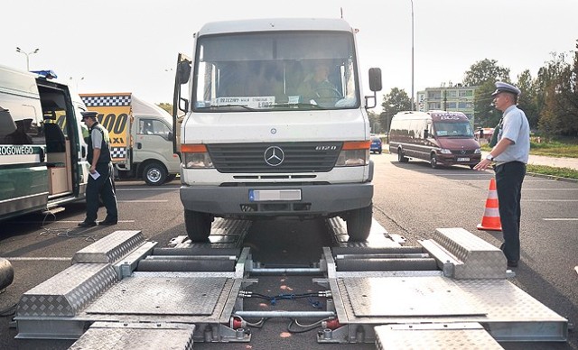 Akcja ważenia busów wywołała popłoch przewoźników