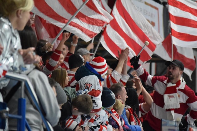 Kibice Comarch Cracovii w Jastrzębiu-Zdroju