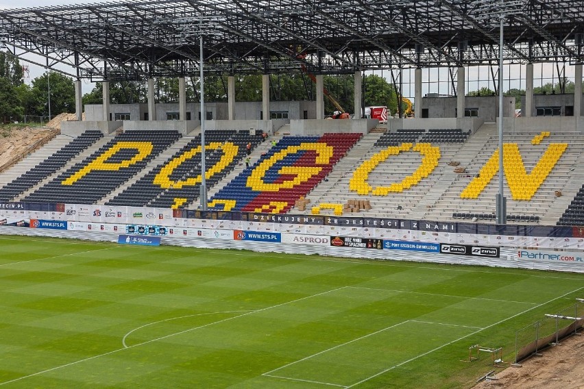 Stadion Pogoni Szczecin - stan 24 czerwca 2020.