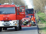 Wypadek w Strzeleckim Gaju. Potrzebny był śmigłowiec LPR [ZDJĘCIA]