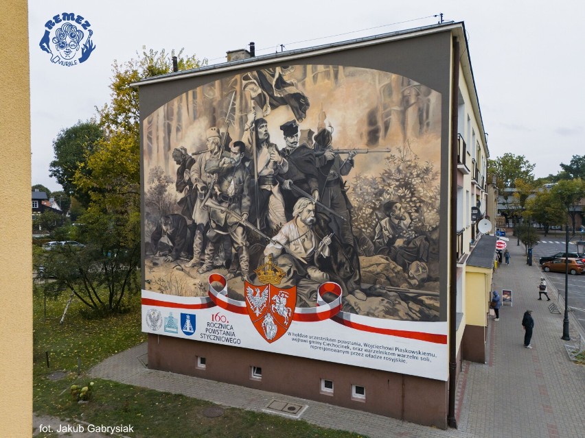 Tak wygląda nowy mural w Ciechocinku. Autorką muralu przy...