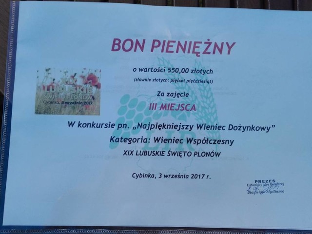 Dożynki wojewódzkie w Cybince udane dla Połęcka.
