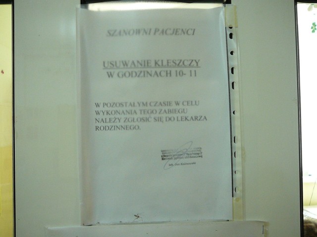 To zdjęcie zrobiłam dokładnie rok temu, 17 lipca 2008 r., o godz. 14, na izbie przyjęć stargardzkiego szpitala.