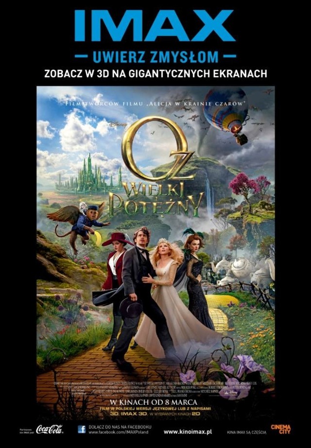 "Oz Wielki i Potężny 3D" w kinie IMAX [konkurs]