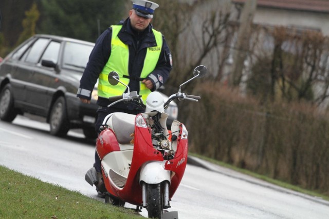 Wypadek na ulicy Kujańskiej w Złotowie