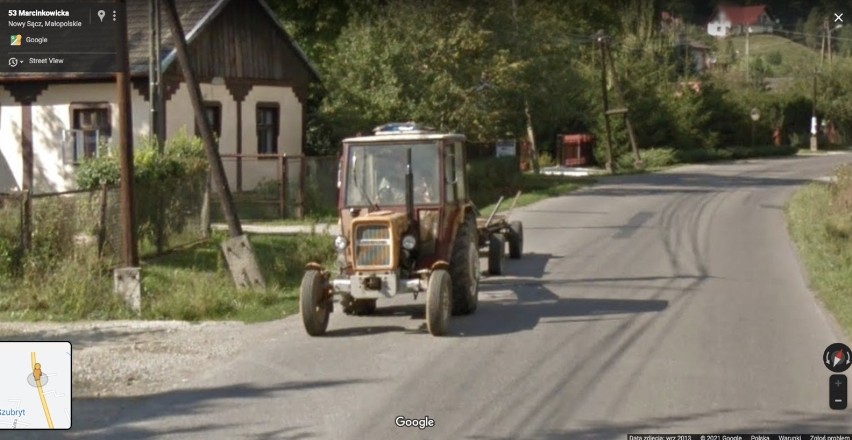 Chełmiec i okolice w Google Street View