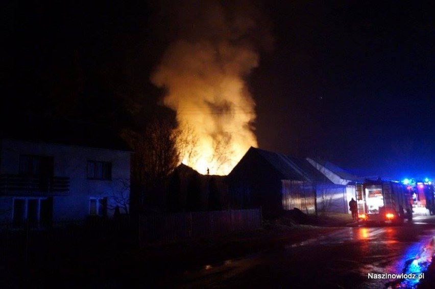 Pożar stodoły w Zakościelu