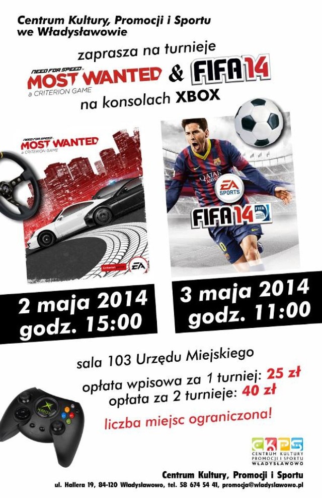 FIFA 2014 i Need For Speed we Władysławowie - kto zagra w turnieju?