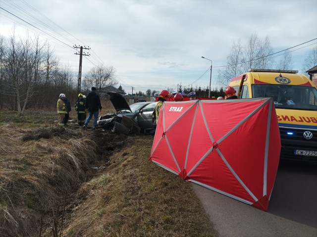 Wypadek w miejscowości Bilno w gm. Lubień Kujawski