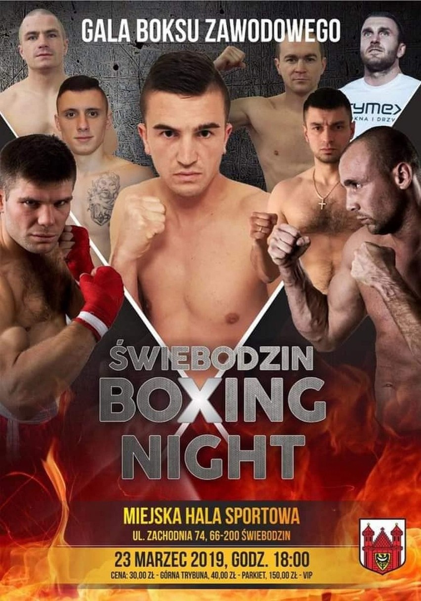 Pierwsza gala boksu zawodowego "Świebodzin Boxing Night"...