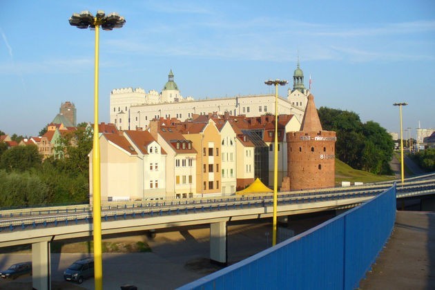 Zamek, Baszta, Trasa Zamkowa oraz część Nowego Starego miasta w Szczecinie