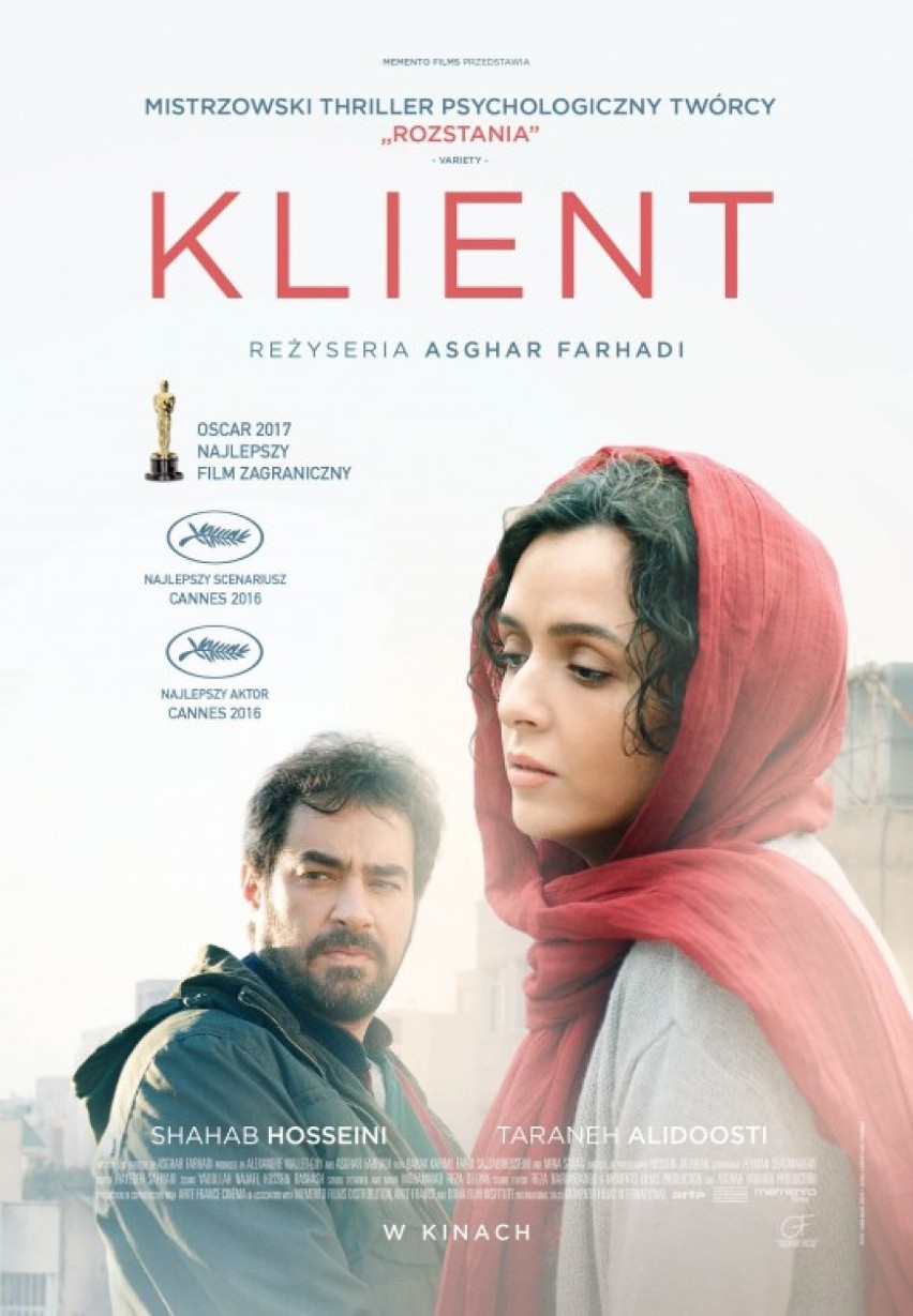 „Klient” 
Reż. Asghar Farhadi, Iran, Francja 
{Agrafka, ARS,...