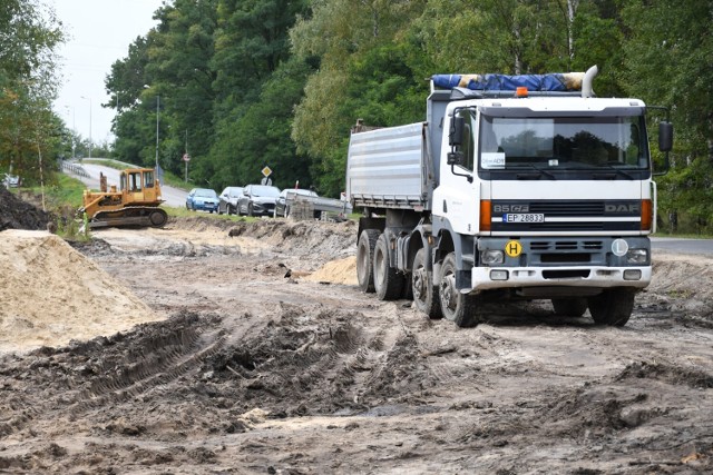 Budowa ronda na ulicy Wierzejskiej w Piotrkowie