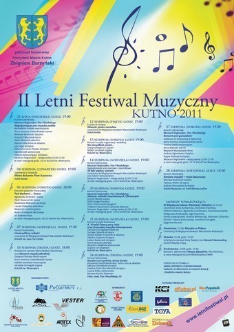 Miłośnicy muzyki 31 lipca rozpoczynają swoje święto! W niedzielę rusza II Letni Festiwal Muzyczny