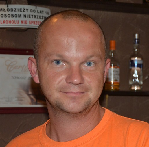 Tomasz Zagdan z pubu Malibu w Bytowie