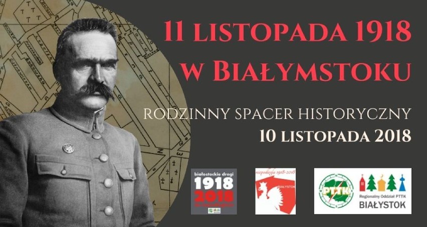 Spacery rozpoczną się pod pomnikiem Józefa Piłsudskiego o...