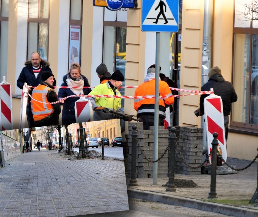 Chełm. Drogowcy łatają dziury na chełmskich ulicach i ubytki na chodnikach 
