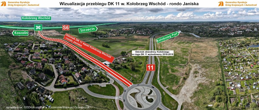 Kołobrzeg: rozbudowa S11 od węzła Kołobrzeg Wschód do Ronda Janiska coraz bliżej