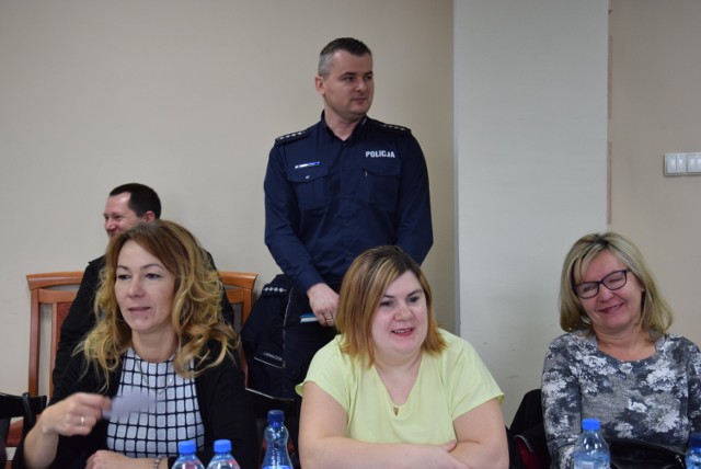Jarosław Kowalczuk z policji przekazał sołtysom informacje o tym, co się działo w gminie w ciągu ostatnich kilku tygodni.