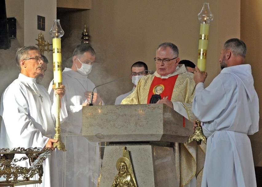 Msza odpustowa ze świętem plonów w parafii pw. św. Maksymiliana Kolbe w Zduńskiej Woli