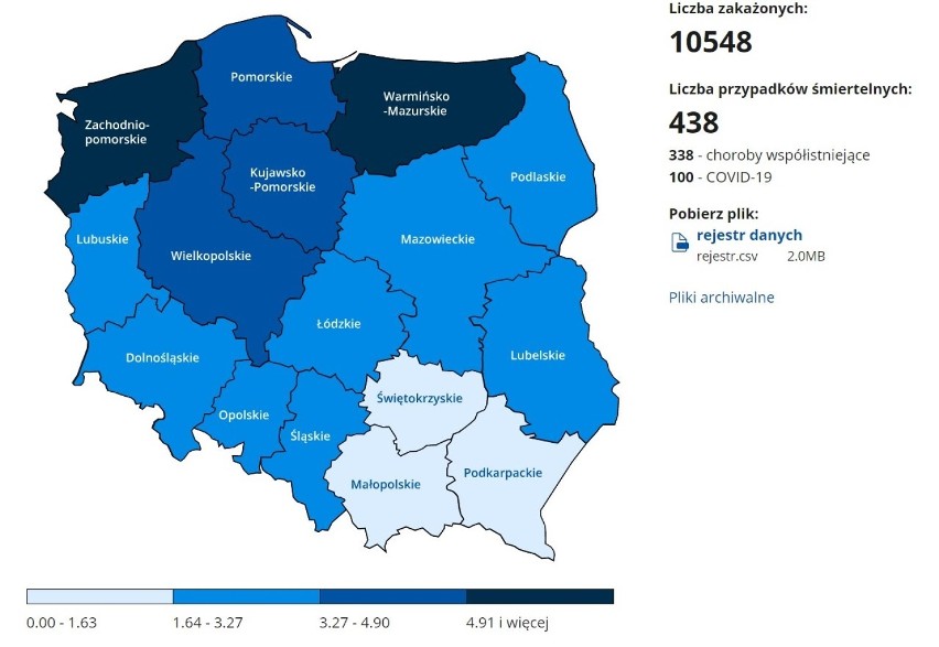 W sobotę 9 stycznia 2021 r. kolejny wzrost zakażeń...