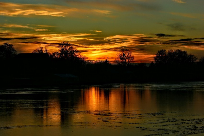 Foto powiat pucki: zachód słońca w Pucku