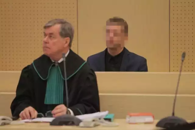 Adam Z. podczas procesu w poznańskim Sądzie Okręgowym