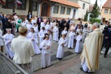 Komunia Rawicz 2021. Do sakramentu przystępują również dzieci z parafii pw. Andrzeja Boboli w Rawiczu [ZDJĘCIA]