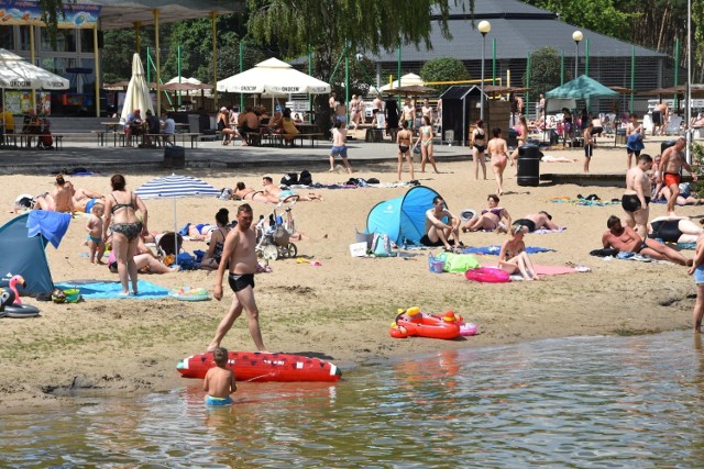 Lato na plaży w Chmielnikach pod Bydgoszczą