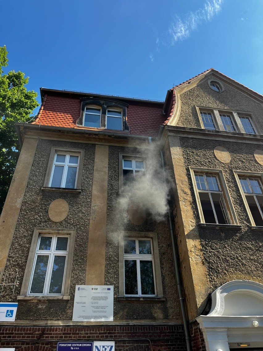 Pożar w szpitalu w Gryfowie Śląskim