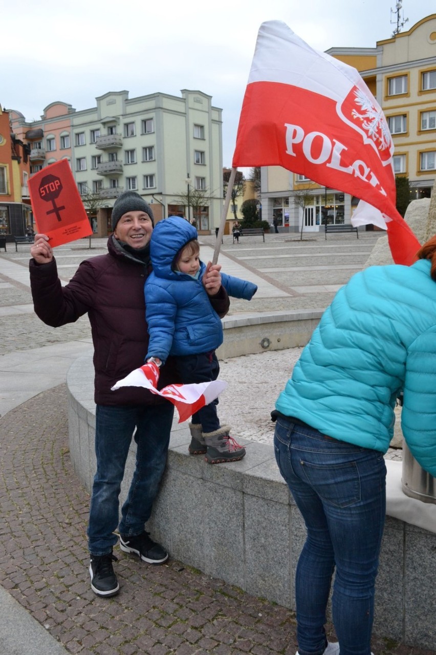 Czarny protest w Człuchowie 8.03.2017