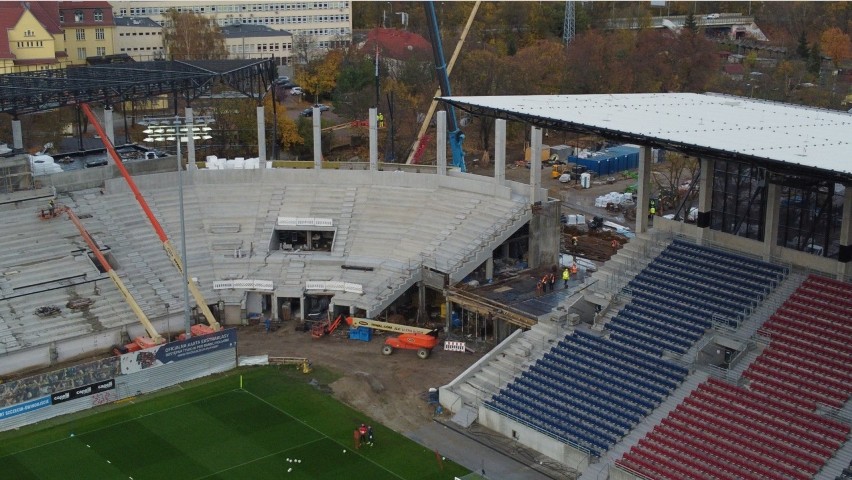 Stadion Pogoni Szczecin - stan 5 listopada 2021.