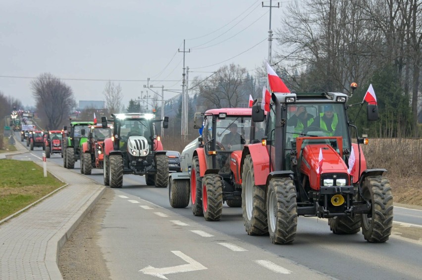 Protest rolników w gm. Poronin