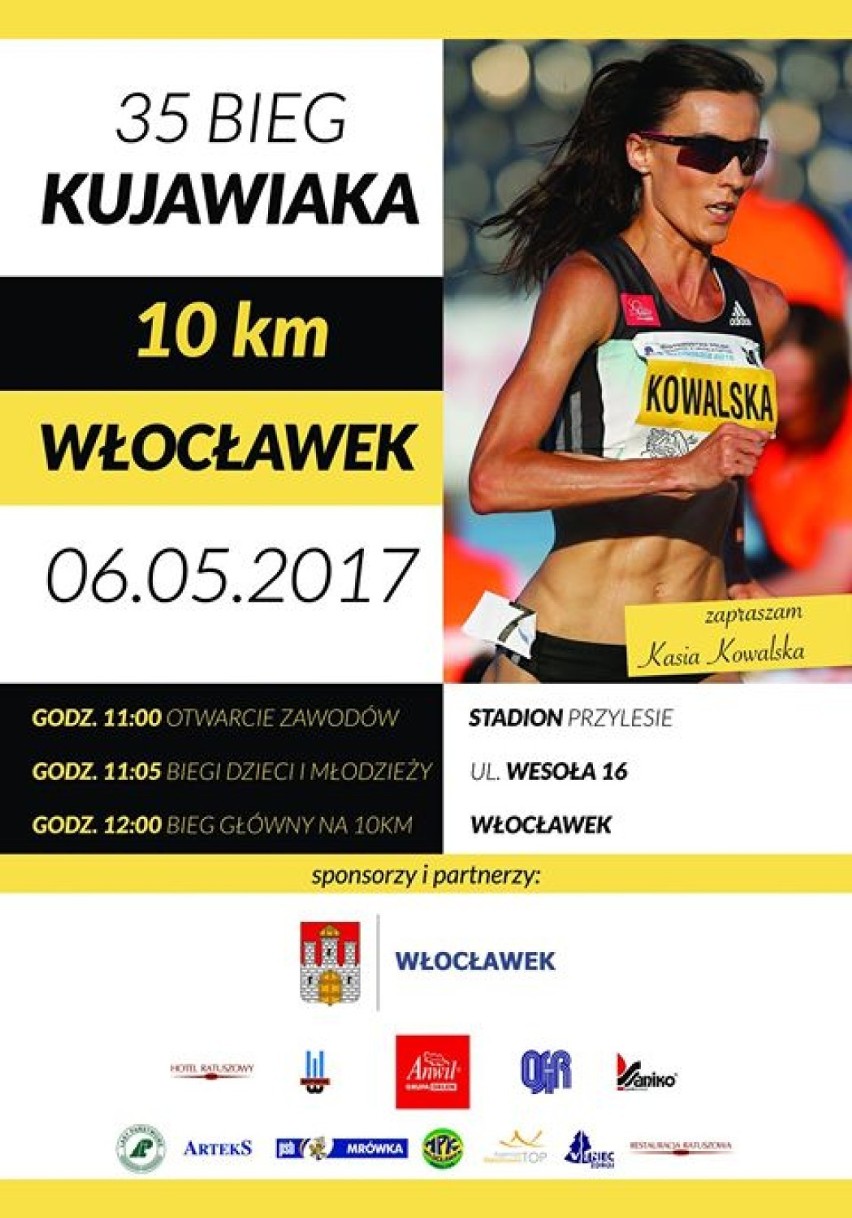 XXXV Bieg Kujawiaka Włocławek 2017 już w następną sobotę 6 maja