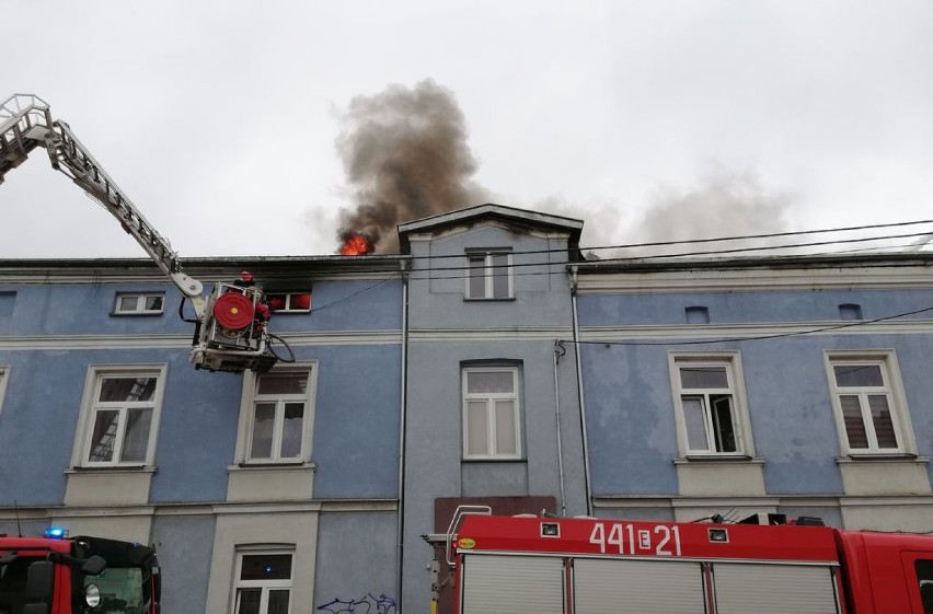 W akcji gaśniczej trwającej blisko 14 godzin brało udział...