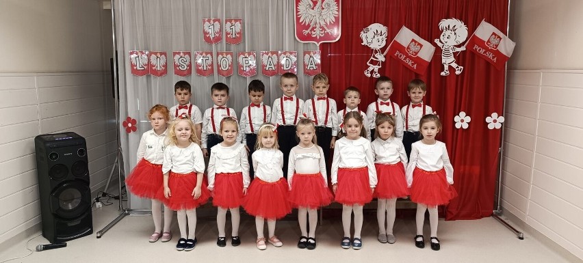 Obchody Święta Niepodległości w Przedszkolu numer 1 w Jędrzejowie. Zobaczcie zdjęcia i filmy 