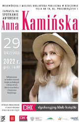Spotkanie autorskie z Anną Kamińską. Wojewódzka i Miejska Biblioteka Publiczna w Rzeszowie zaprasza