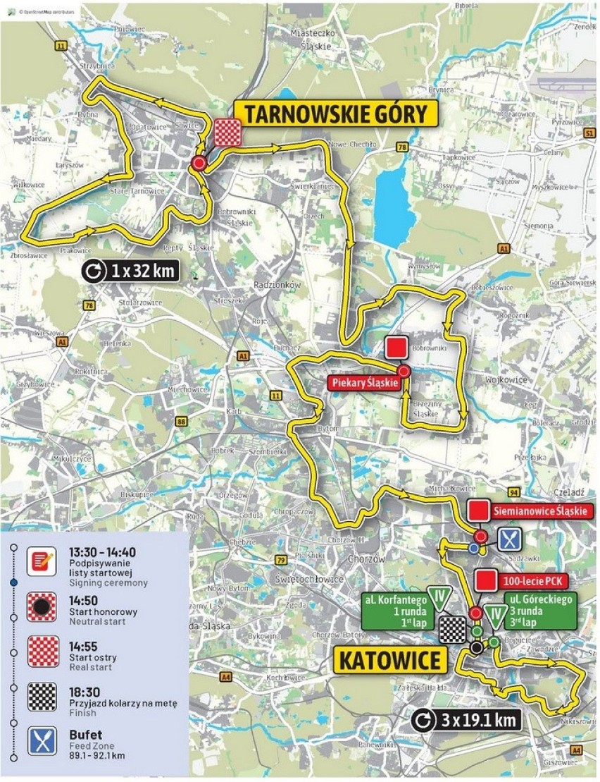 Drugi etap 76. Tour de Pologne wystartuje w Tarnowskich Górach. Jak będzie wyglądała trasa i co z utrudnieniami w ruchu dla kierowców?
