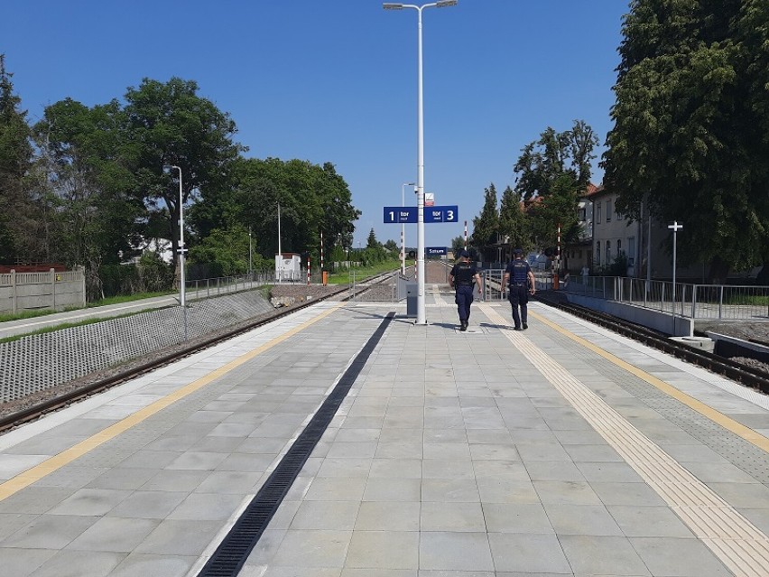 Kontrole na stacji kolejowej w Sztumie