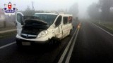 Wypadek w Sitańcu. Bus zderzył się z ciężarówką. Droga jest zablokowana