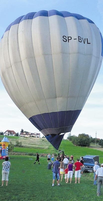 Dla odważnych  czekała... przejażdżka balonem