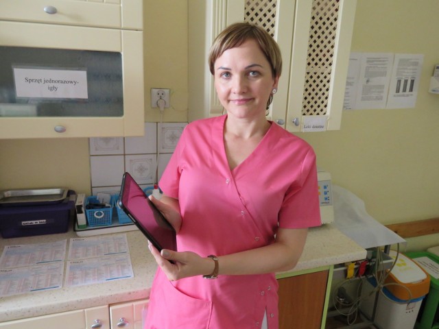 Izabela Brejt, pielęgniarka na oddziale endokrynologii szpitala miejskiego w Piekarach Śląskich