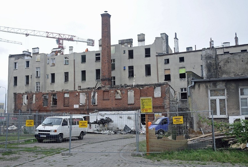 Wielka rozbiórka budynków przy ul. Jana z Kolna w Gdańsku