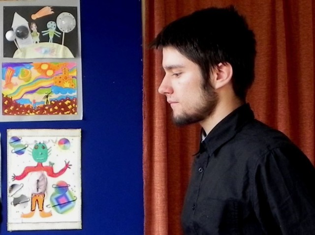 Zwycięzca konkursu literackiego - Szymon Rudźko.